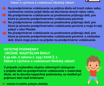 Aktuality / Zápis detí do Materskej školy Ploské šk.rok 2024/2025 - foto